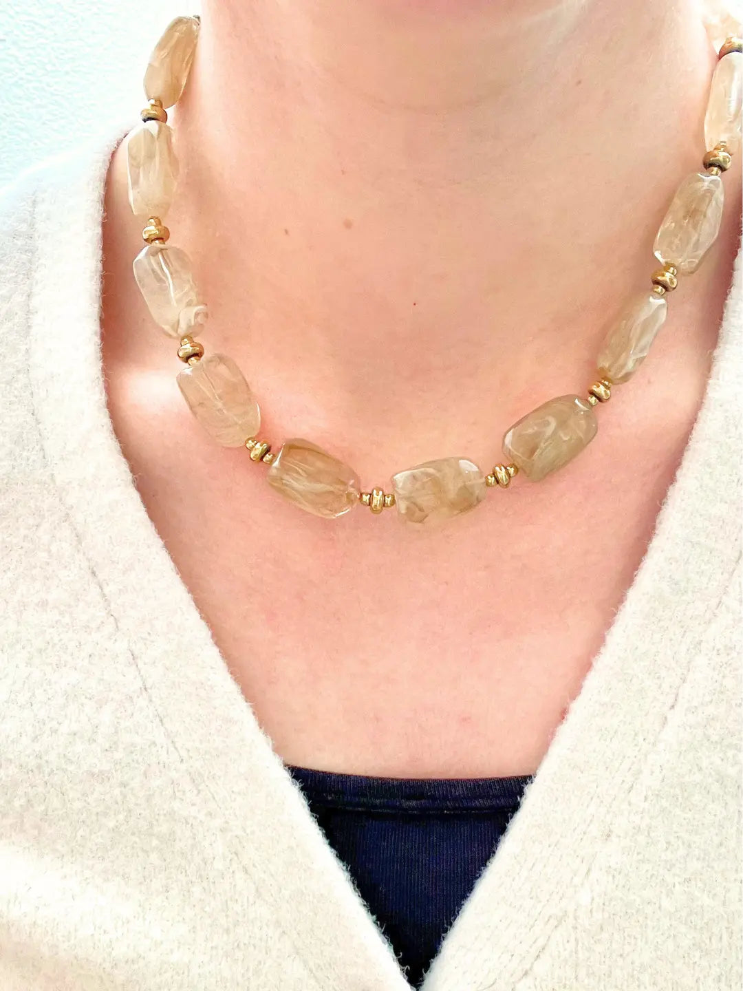 Collier Sofia - Perles en résine