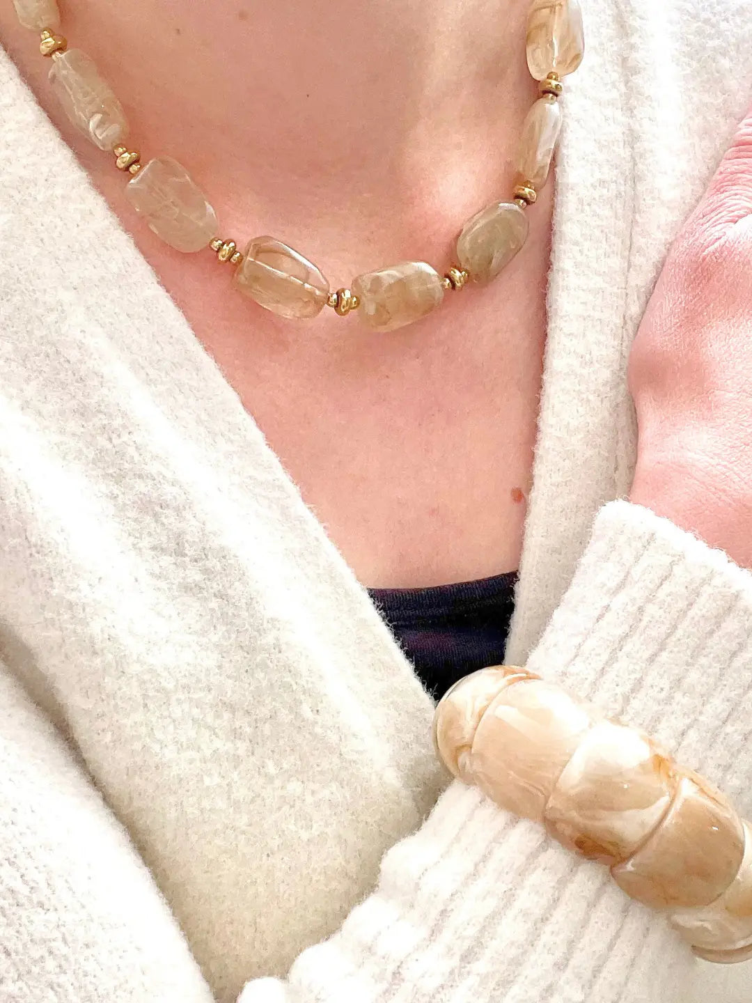 Collier Sofia - Perles en résine