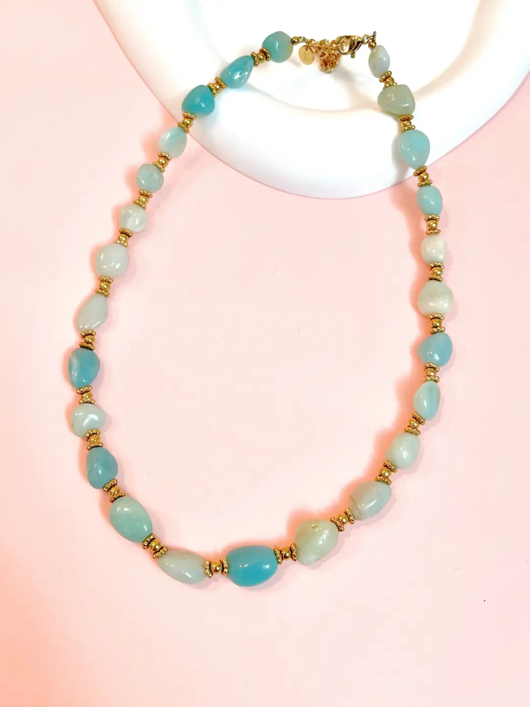 Collier BALI - pierres naturelles Amazonite