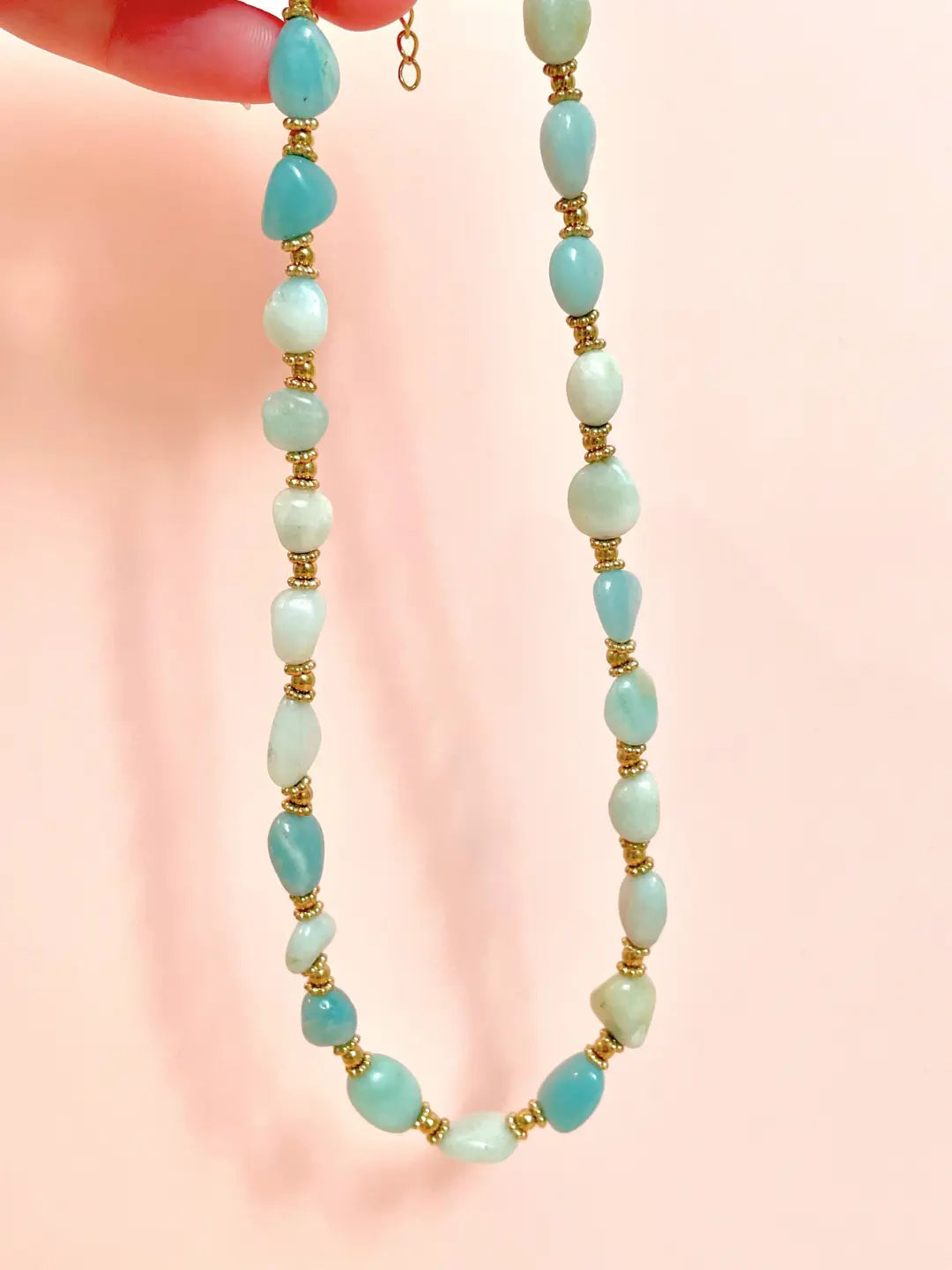 Collier BALI - pierres naturelles Amazonite