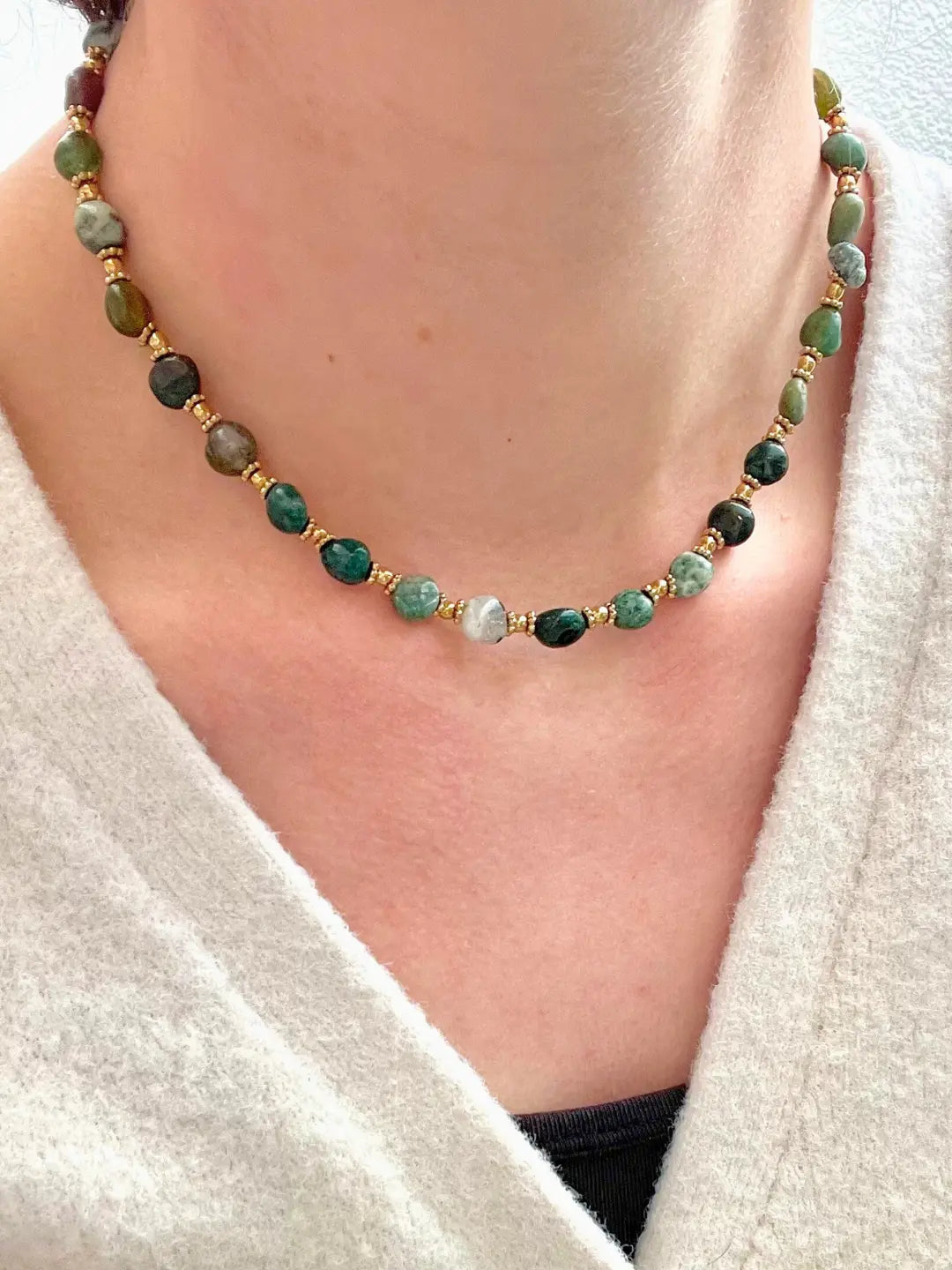 Collier BALI - Agate Indienne