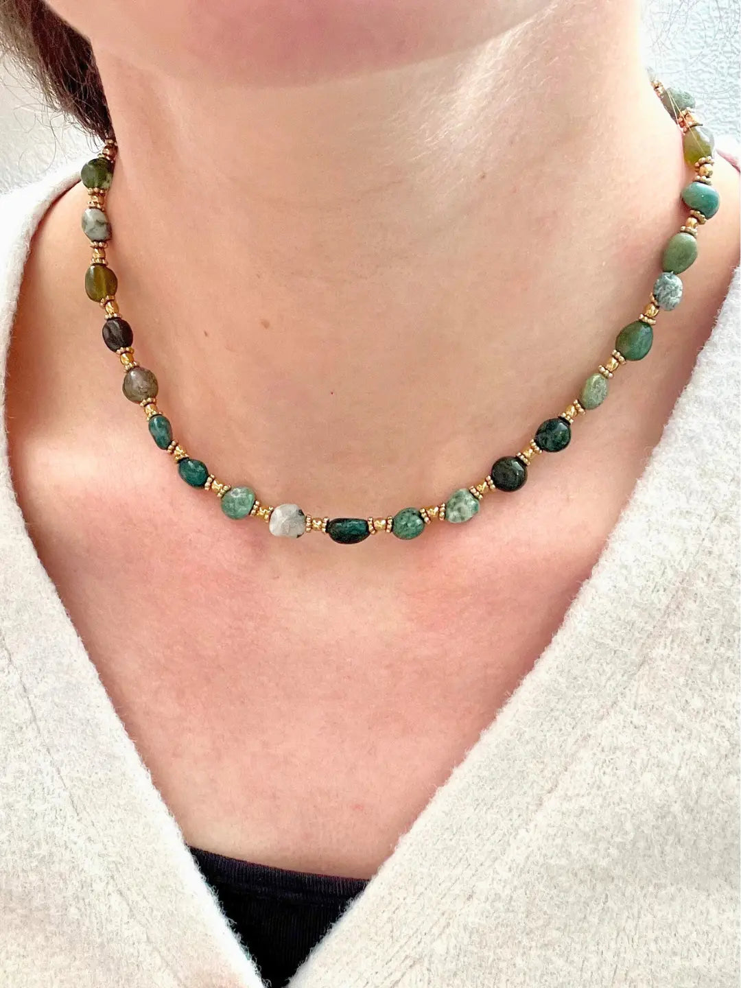 Collier BALI - Agate Indienne